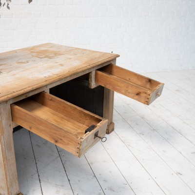 Wooden drugstore counter, 1920