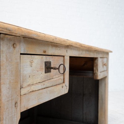 Wooden drugstore counter, 1920