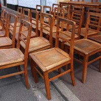Série de 28 chaises de bistrot 1950