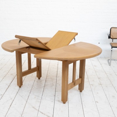 GUILLERME ET CHAMBRON oak dining table