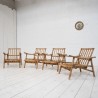 Set of bamboo armchairs, 1960s