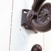Set of cast iron wall sconces, Paris, 1900