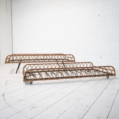 1 to 2 rattan beds, France 1960