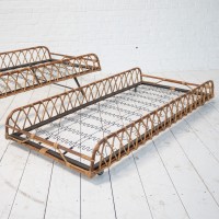 1 to 2 rattan beds, France 1960