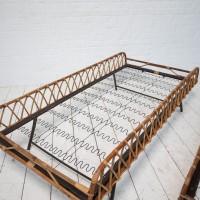 1 to 2 rattan beds, France 1960