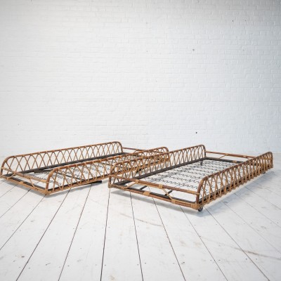 1 to 2 rattan beds, France 1960