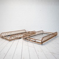 1 to 2 rattan beds, France 1960