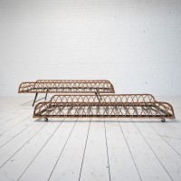 1 to 2 rattan beds, France 1960