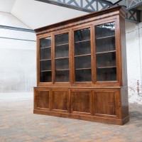 Spectacular walnut bookcase, France 19th century