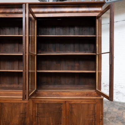 Spectacular walnut bookcase, France 19th century