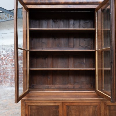 Spectacular walnut bookcase, France 19th century