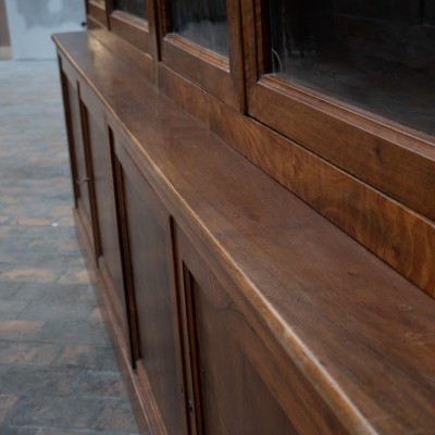 Spectacular walnut bookcase, France 19th century
