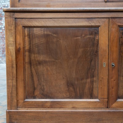 Spectacular walnut bookcase, France 19th century