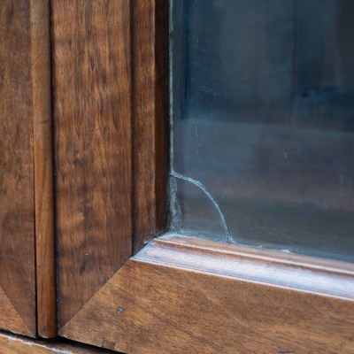 Spectacular walnut bookcase, France 19th century