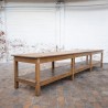 Ancienne grande table de drapier en bois