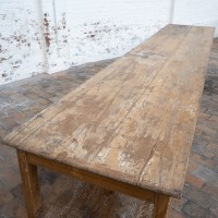 Ancienne grande table de drapier en bois