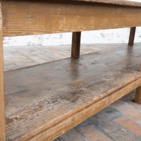 Ancienne grande table de drapier en bois