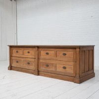French Oak Haberdashery Cabinet, C.1920