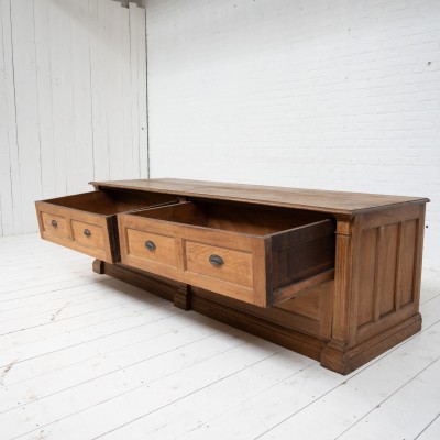 French Oak Haberdashery Cabinet, C.1920