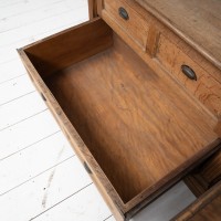 French Oak Haberdashery Cabinet, C.1920