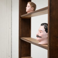 Bibliothèque en chêne, début XXe siècle