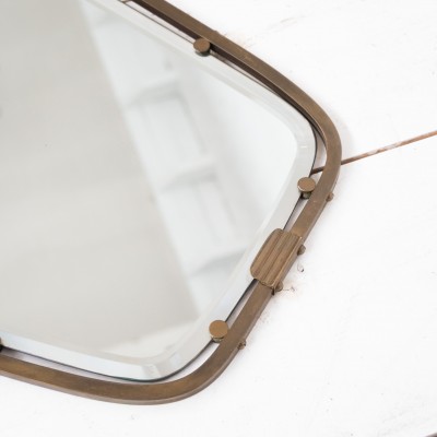 Italian Brass mirror, 1950