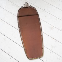 Miroir en laiton, Italie 1950