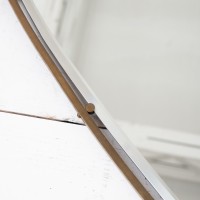 Miroir en laiton, Italie 1950