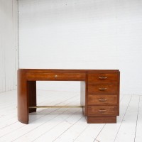 Bureau Art Déco en palissandre à 5 tiroirs – France, vers 1930