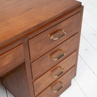 Bureau Art Déco en palissandre à 5 tiroirs – France, vers 1930