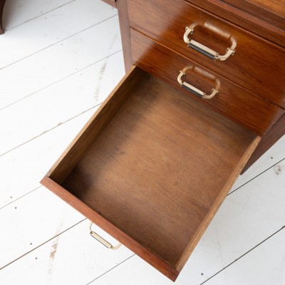 Bureau Art Déco en palissandre à 5 tiroirs – France, vers 1930