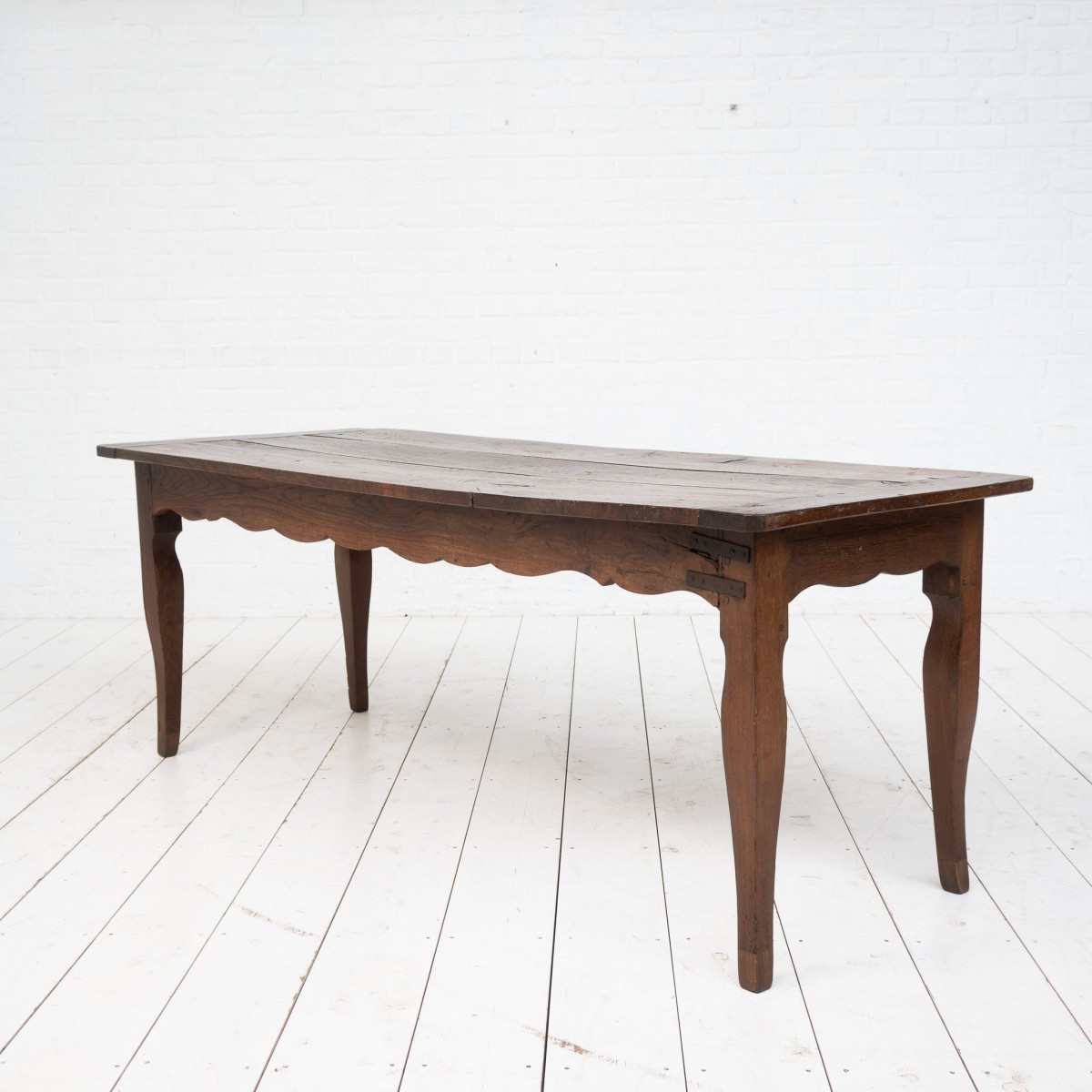 French oak table, 18th century