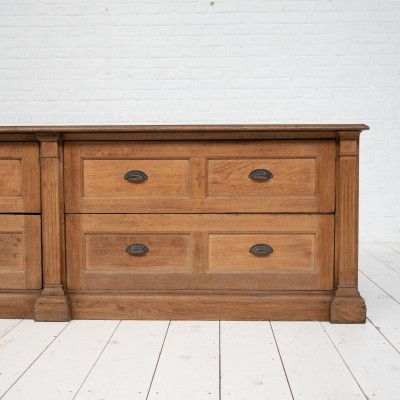 French Oak Haberdashery Cabinet, C.1920