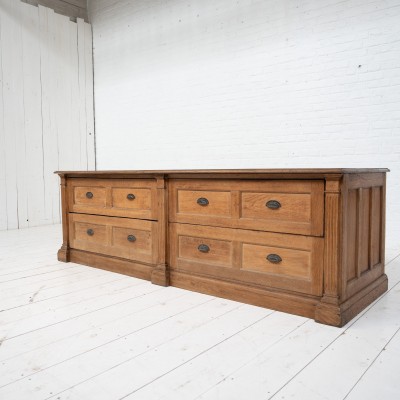 French Oak Haberdashery Cabinet, C.1920