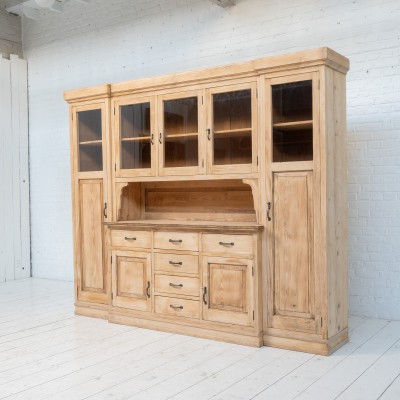 Large Glazed Pine Dresser c.1920