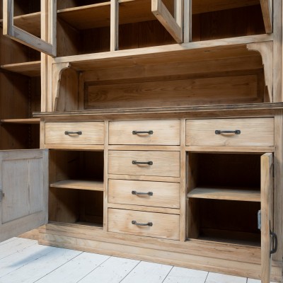 Large Glazed Pine Dresser c.1920