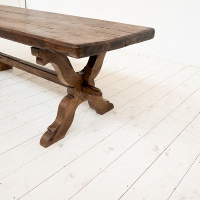 Grande table de monastère en chêne massif