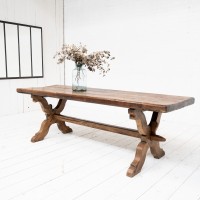 Grande table de monastère en chêne massif