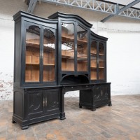 Art Nouveau Blackened Wood Bookcase, circa 1910