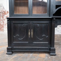 Art Nouveau Blackened Wood Bookcase, circa 1910