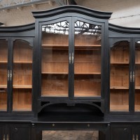 Art Nouveau Blackened Wood Bookcase, circa 1910