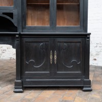Art Nouveau Blackened Wood Bookcase, circa 1910
