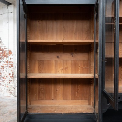 Art Nouveau Blackened Wood Bookcase, circa 1910