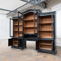 Art Nouveau Blackened Wood Bookcase, circa 1910