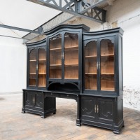 Art Nouveau Blackened Wood Bookcase, circa 1910
