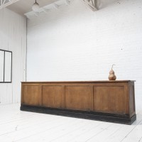 Comptoir en sapin ancien à deux tiroirs – Début XXᵉ siècle