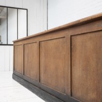 Antique Pine Counter with Two Drawers – Early 20th Century