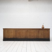 Comptoir en sapin ancien à deux tiroirs – Début XXᵉ siècle