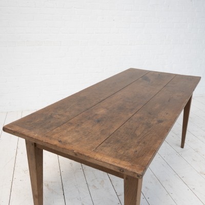 Antique French Oak Farm Table – Early 20th Century
