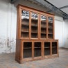 Antique Cherry Wood Drugstore Display Cabinet – Early 19th Century